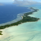 Tarawa atoll seen from the air.